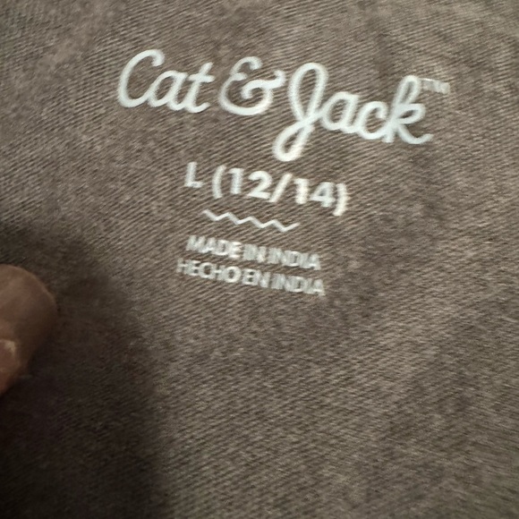 5/$25 Boys Gray Shirt Size L(14/16) - Picture 2 of 5